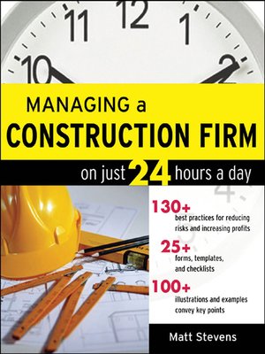 cover image of Managing a Construction Firm on Just 24 Hours a Day